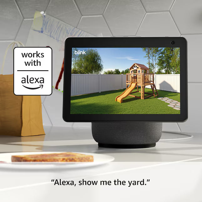 Blink Outdoor 4 - Wireless smart security camera, two-year battery life, 1080p HD day and infrared night live view, two-way talk, Sync Module Core included - 2 camera system