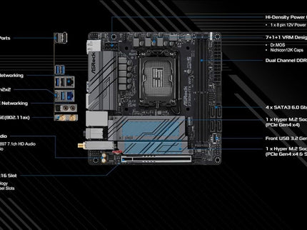 ASRock MB ASROCK | Z790M-ITX WiFi Motherboard