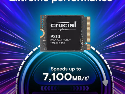 Crucial P310 1TB PCIe Gen4 2230 NVMe M.2 SSD