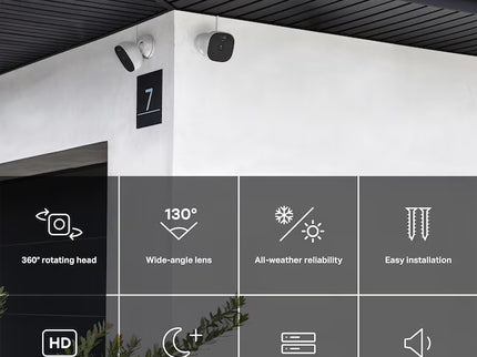 Chamberlain myQ Smart Secure Outdoor 1-Channel 1-Camera 1080P Plug-in Mounted No Internal Memory Internet Cloud-based Security Camera System