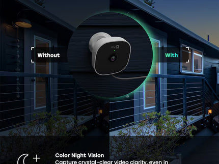 Chamberlain myQ Smart Secure Outdoor 1-Channel 1-Camera 1080P Plug-in Mounted No Internal Memory Internet Cloud-based Security Camera System