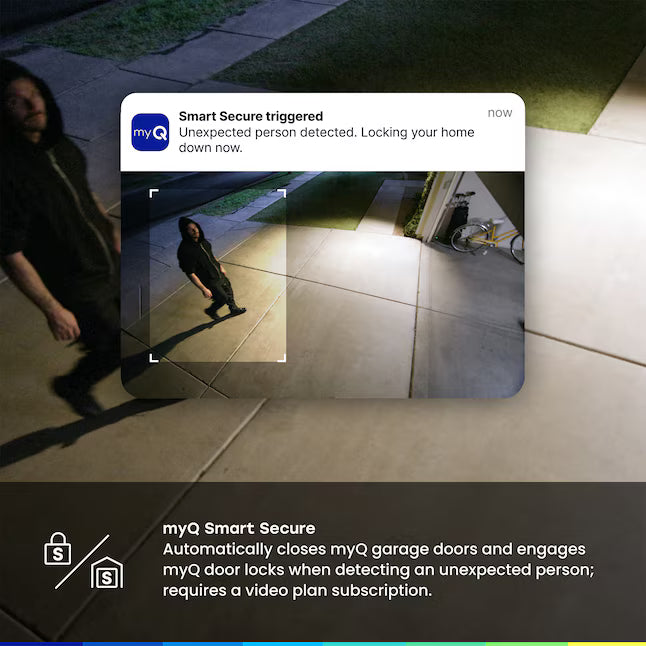 Chamberlain myQ Smart Secure Outdoor 1-Channel 1-Camera 1080P Plug-in Mounted No Internal Memory Internet Cloud-based Security Camera System