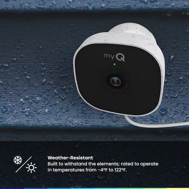Chamberlain myQ Smart Secure Outdoor 1-Channel 1-Camera 1080P Plug-in Mounted No Internal Memory Internet Cloud-based Security Camera System