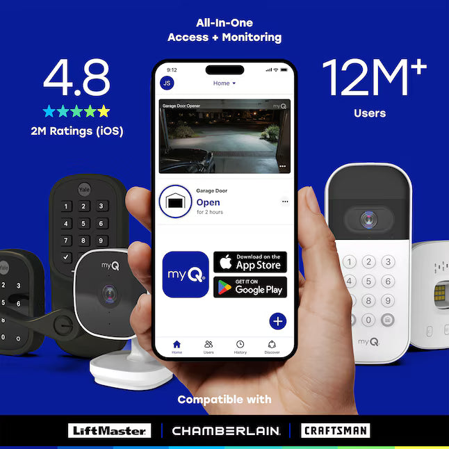 Chamberlain myQ Smart Secure Outdoor 1-Channel 1-Camera 1080P Plug-in Mounted No Internal Memory Internet Cloud-based Security Camera System