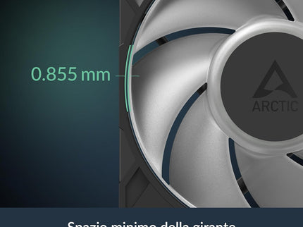 ARCTIC P12 Pro A-RGB 120mm PWM Fan – 600–3000 RPM, 5V Digital RGB, Fluid Dynamic Bearing, 4-Pin – Black