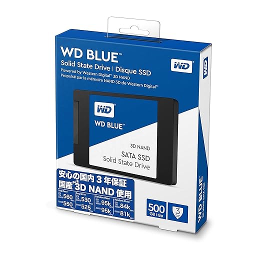 Western Digital 500GB WD Blue 3D NAND Internal PC SSD