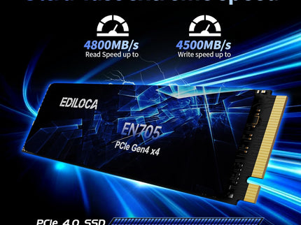 2TB SSD NVMe M.2 2280 PCIe Gen4 x4 Internal Solid State Drive