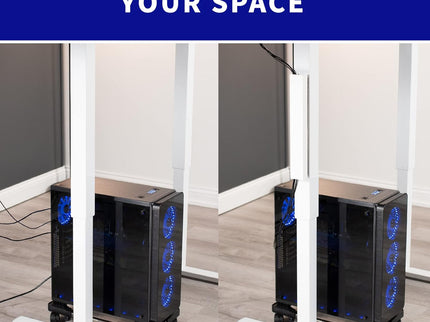 VIVO 14" Steel Magnetic Under-Desk Cable Organizer