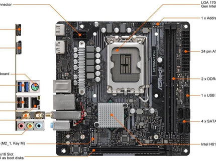 ASRock H610M/AC Supports 13th Gen & 12th Gen