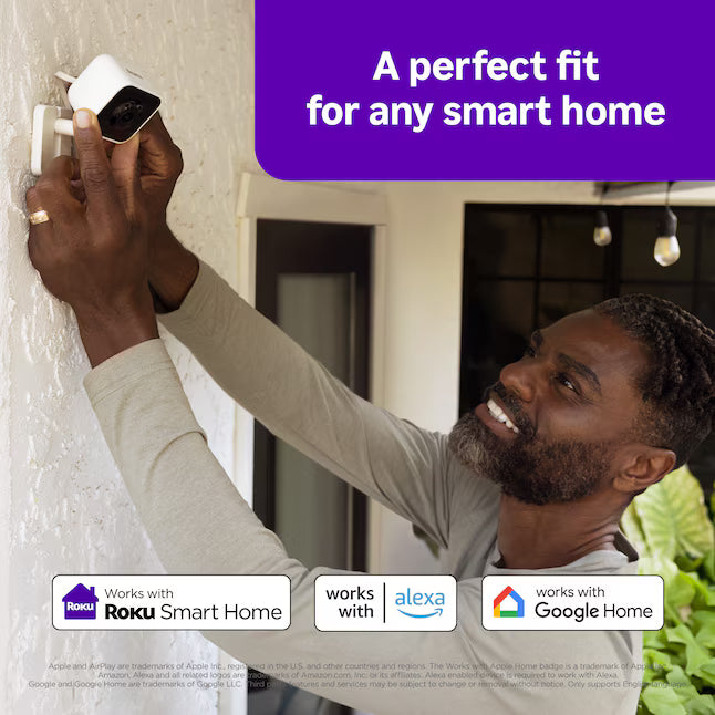 Roku OUTDOOR CAMERA PLUGIN WHITE