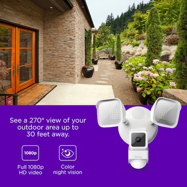 Roku Floodlight Camera Wired