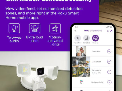 Roku Floodlight Camera Wired