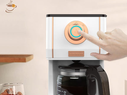 Amaste Retro Style Coffee Machine with 25 Oz Glass Coffee Pot