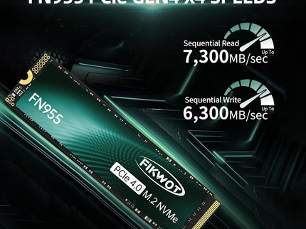 FN955 2TB NVMe SSD M.2 2280 PCIe Gen4x4, Up to 7300MB