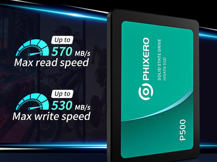 PHIXERO SSD 1TB 3D NAND TLC & SLC Cache SATA Ⅲ 2.5 inch Interne Solid State Drive for Laptop/Desktop PC/Mini PC - P500