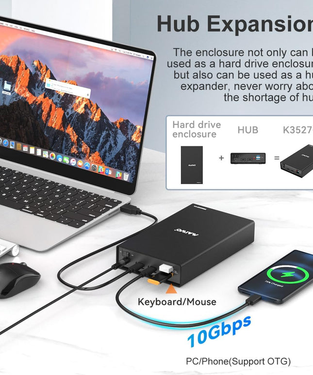 MAIWO External Hard Drive Enclosure(6Gbps)