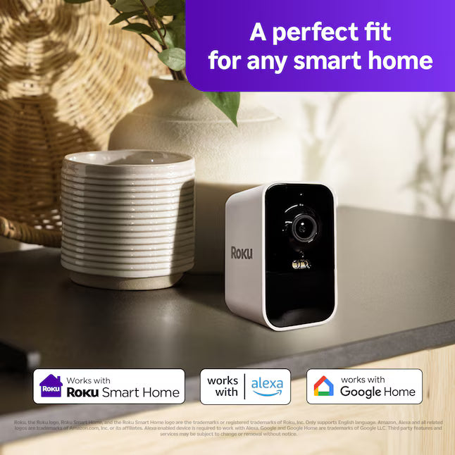 Roku OUTDOOR CAMERA BATTERY WHITE