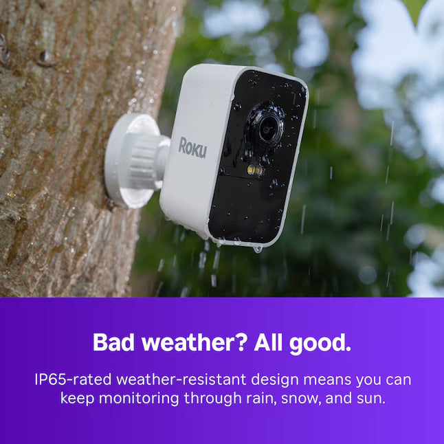 Roku OUTDOOR CAMERA BATTERY WHITE