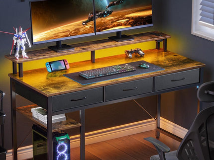 Rolanstar 47" Computer Desk with Power Outlets