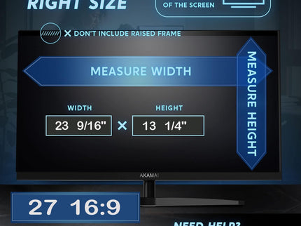 2-Pack 27" Removable Anti-Glare Blue Light Screen Protector