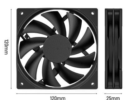 DARKROCK 3-Pack 120mm Case Fans – High Performance