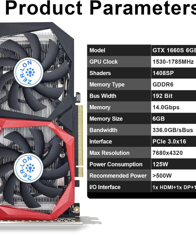 GeForce GTX 1660 Super 6GB Graphics Cards