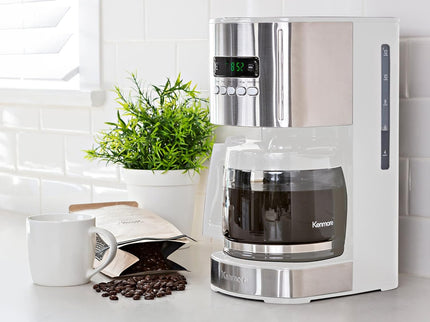 Kenmore Drip Coffee Maker - 12 Cup Programmable Cafe Machine With Glass Pot