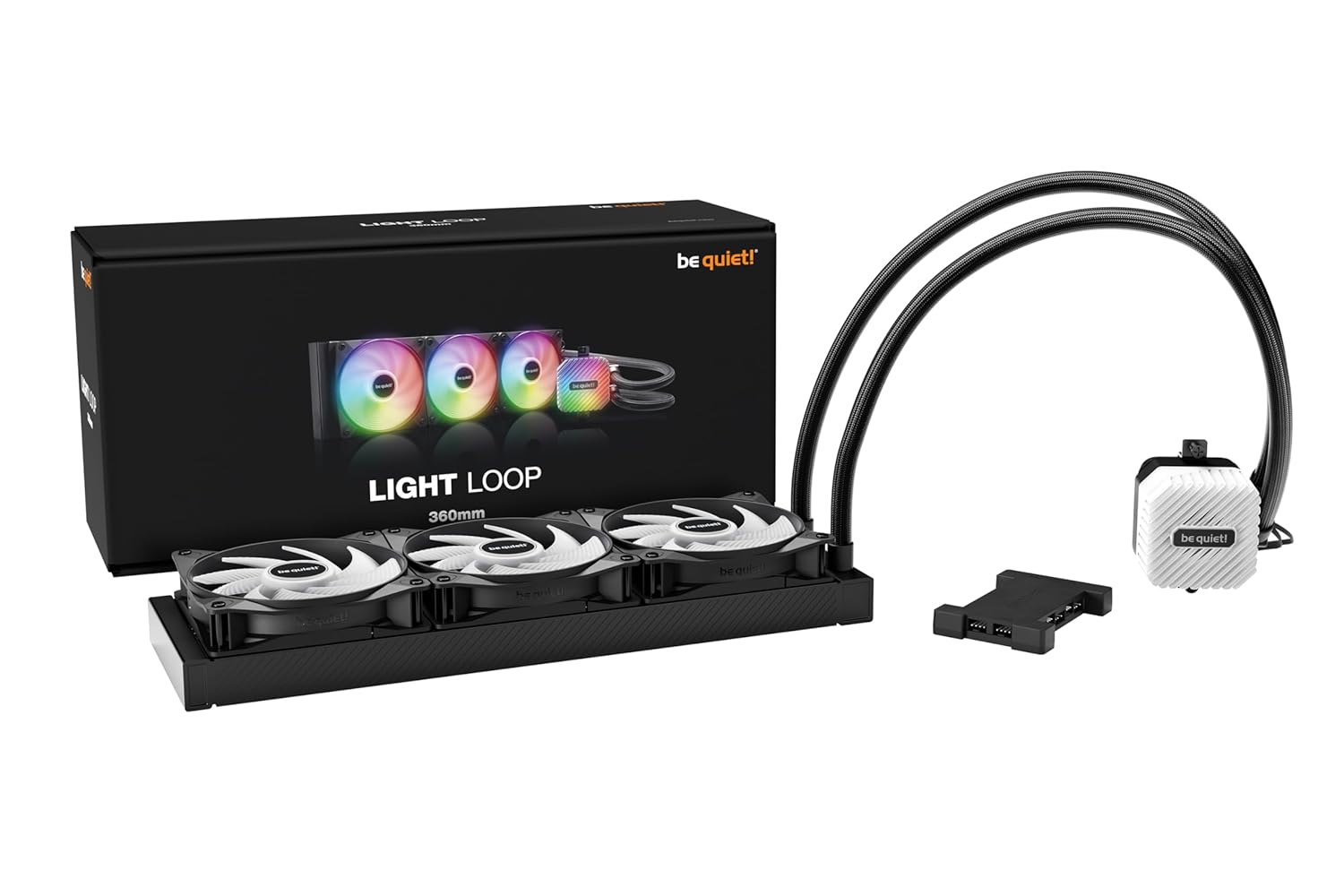 Be Quiet! Light Loop 360mm AIO ARGB CPU Liquid Cooler – Black (BW022)