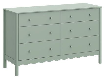 M27916LS,Swell 6-Drawer Assembled Dresser in Light Sage