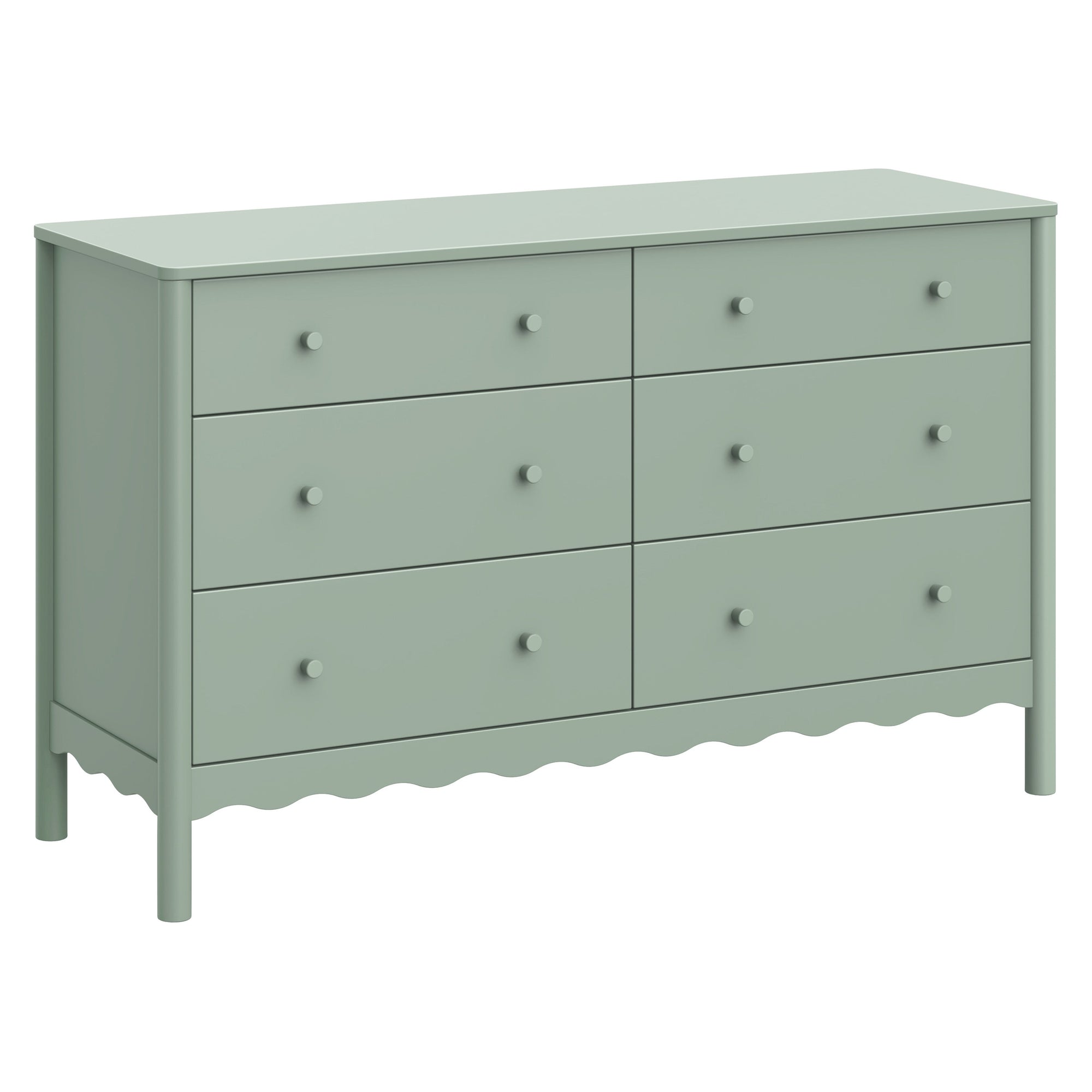 M27916LS,Swell 6-Drawer Assembled Dresser in Light Sage