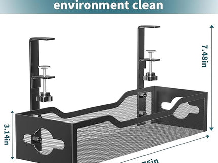 Under-Desk Cable Management Tray