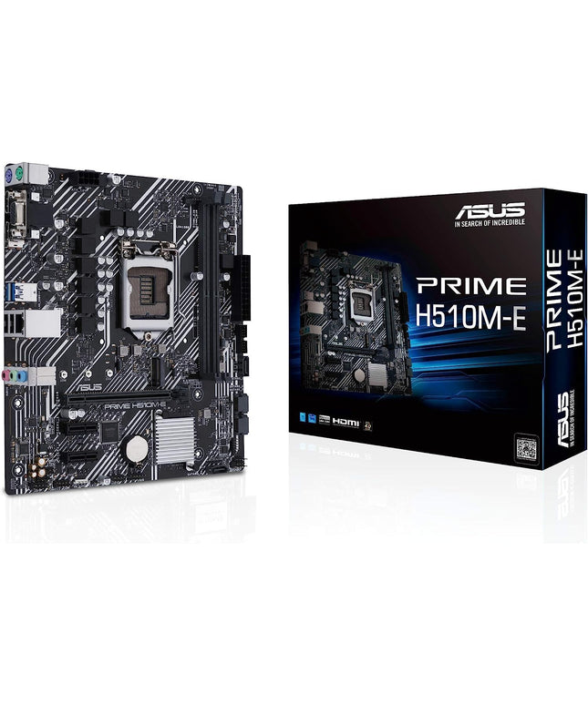 ASUS Prime H510M-E LGA1200 (Intel® 11th/10th Gen) Micro-ATX Motherboard