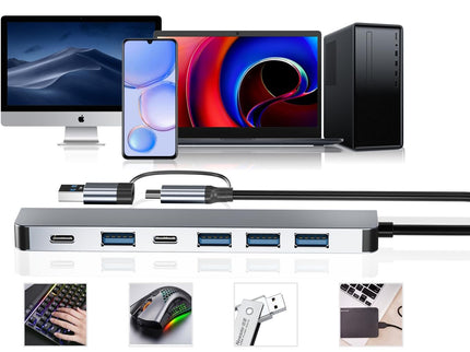 【Upgrade】 USB C/USB Hub, BERLAT