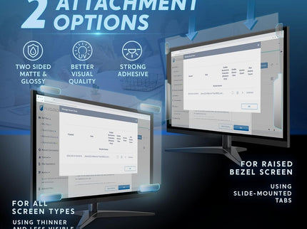 2-Pack 27" Removable Anti-Glare Blue Light Screen Protector