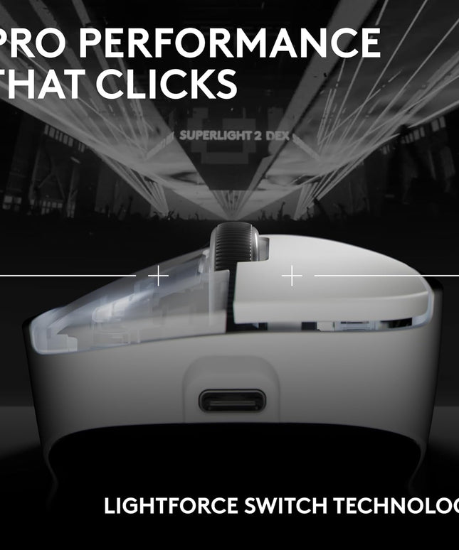 Logitech G PRO X Superlight 2 DEX Wireless Gaming Mouse