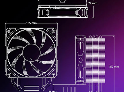 Cooler Master Hyper 212 Pro aRGB CPU Air Cooler