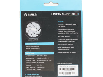 Lian Li UNI Fan SL-Infinity 120 Single Pack – ARGB
