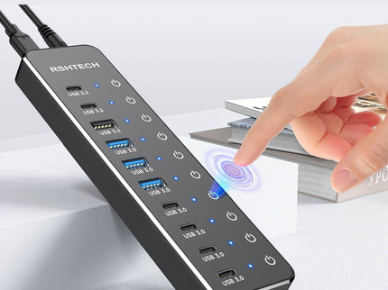 RSHTECH 10 Ports Powered USB 3.2/USB