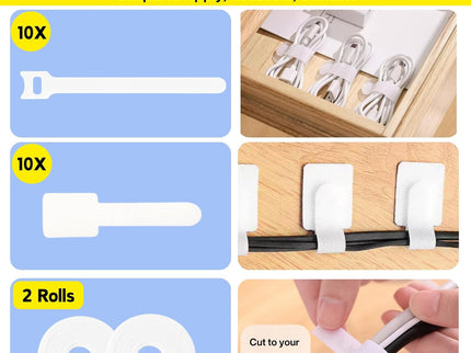 [313Pcs] Cable Management Kit