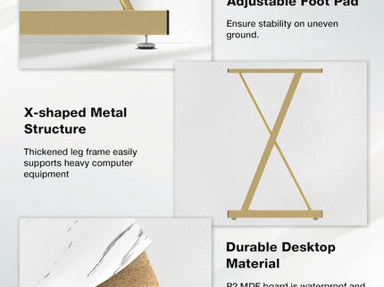 Mr IRONSTONE 63" L-Shaped Gaming Desk