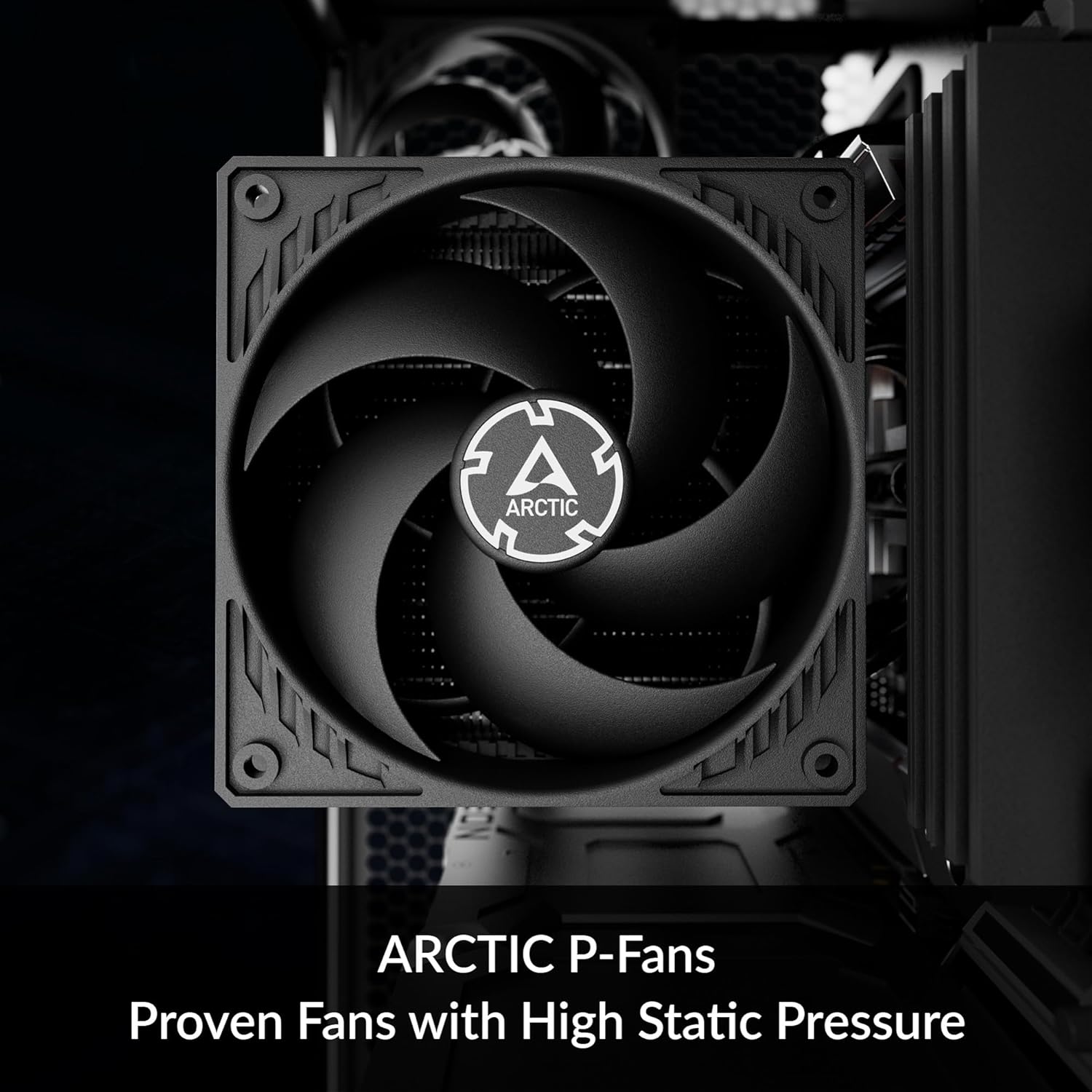 ARCTIC Freezer 36 CPU Cooler – Single Tower, Push-Pull 120mm P-Fans, 4 Heat Pipes, 200–1800 RPM, MX-6 Thermal Paste – Black