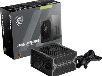MSI MAG A650BE, Semi-Modular Compact 650W ATX Power Supply
