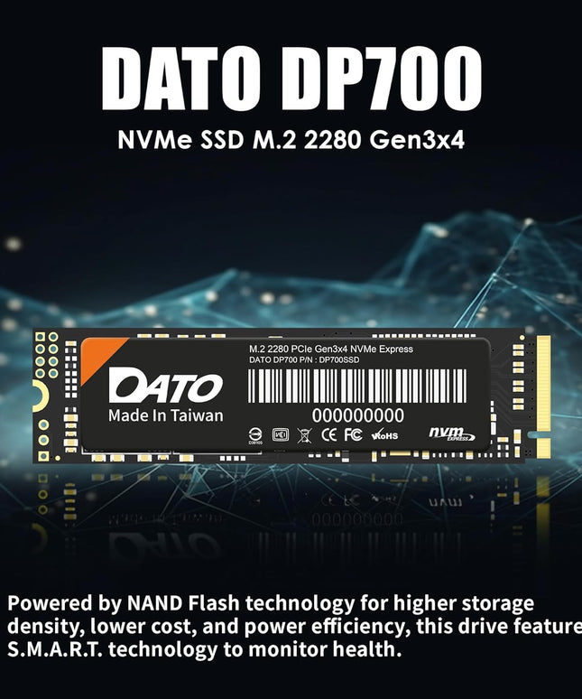 DATO M.2 SSD 512GB, M.2 2280 SSD