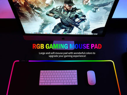 RGB Gaming Mouse Pad – Large Extended, 800×300×4 mm (31.5×11.8×0.16 in)