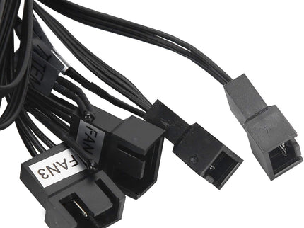 4-Channel PC Fan Controller – LCD Display, Temp Sensor, Date/Time, Supports 4 CPU Fans