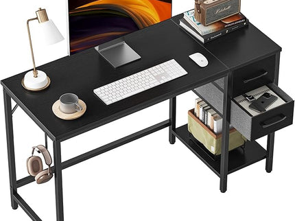 CubiCubi Computer Desk with 2 Drawers