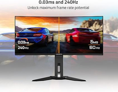 GIGABYTE MO34WQC2 34" QD-OLED Curved Gaming Monitor