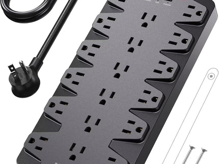 Surge Protector Power Strip, SUPERDANNY 18 AC Outlets with 4 USB Ports