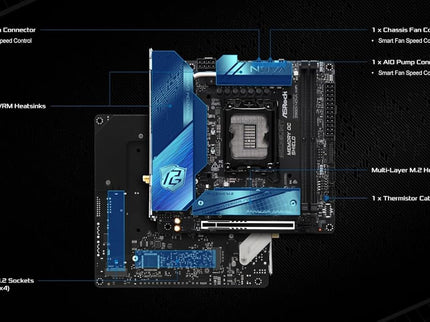 ASRock Intel Core Ultra Z890 LGA1851 RL-ILM Mini ITX Motherboard