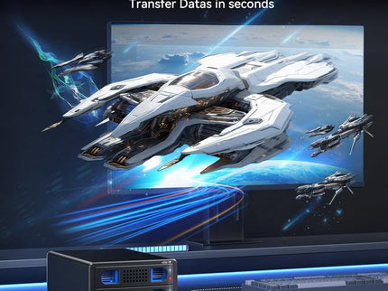 Dual Bay Hard Drive RAID Enclosure with Cooling Fan